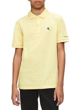 Polo Calvin Klein Essential Amarillo para Niño