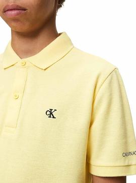 Polo Calvin Klein Essential Amarillo para Niño