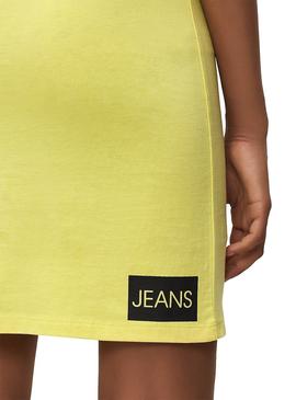 Vestido Calvin Klein Institutional Amarillo Niña