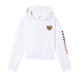 Sudadera Vans Plush Heart Blanca para Niña