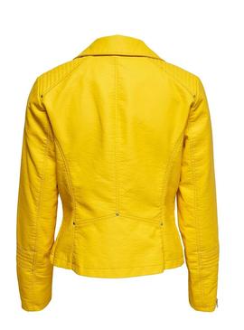 Cazadora Only Gemma Biker Amarillo Mujer