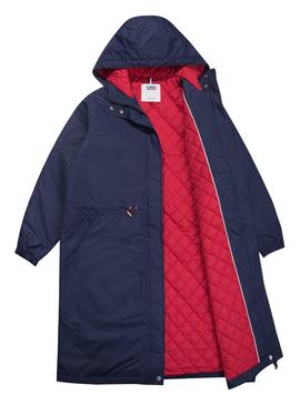 Parka Tommy Jeans Waisted Azul Mujer