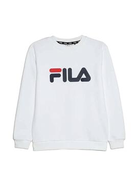 Sudadera Fila Classic Logo Blanco para Niña y Niño