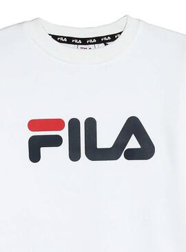 Sudadera Fila Classic Logo Blanco para Niña y Niño