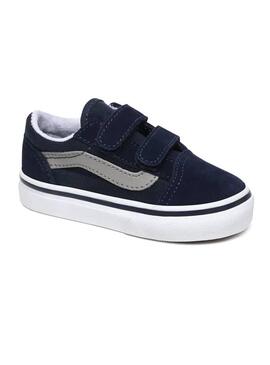 Zapatillas Vans TD Old Skool V Azul Niño