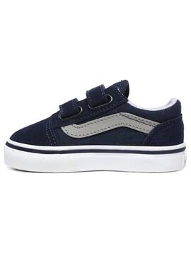 Zapatillas Vans TD Old Skool V Azul Niño