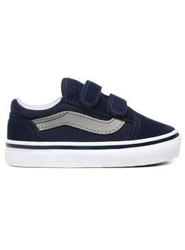 Zapatillas Vans TD Old Skool V Azul Niño