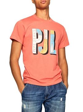 Camiseta Pepe Jeans Sampson Coral Hombre