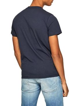 Camiseta Pepe Jeans Sampson Azul Hombre