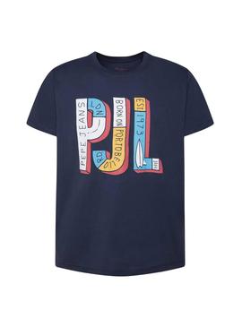 Camiseta Pepe Jeans Sampson Azul Hombre