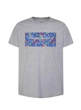 Camiseta Pepe Jeans Morton Gris Hombre