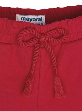 Short Mayoral Punto Basico Rojo para Niña