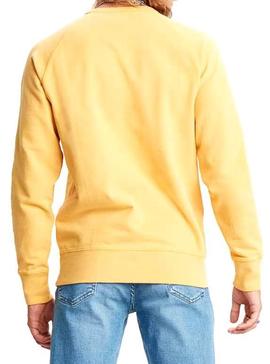 Sudadera Levis Icon Crew Amarillo Hombre