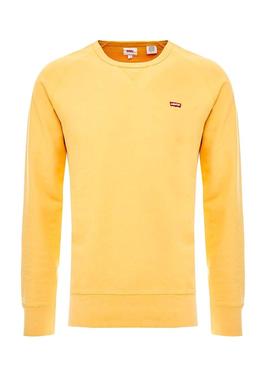 Sudadera Levis Icon Crew Amarillo Hombre