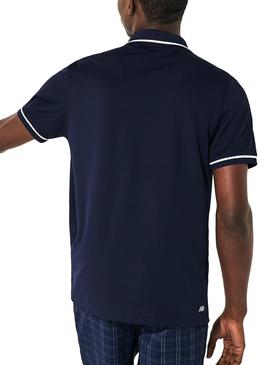 Polo Lacoste Tenis Azul Hombre