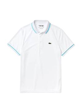 Polo Lacoste Tenis Blanco Hombre