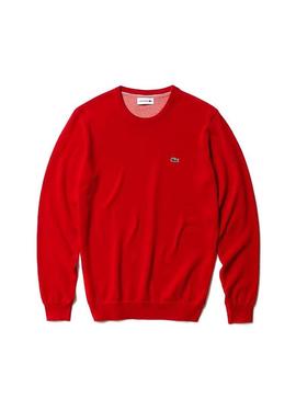Jersey Lacoste Round Basic Rojo Hombre