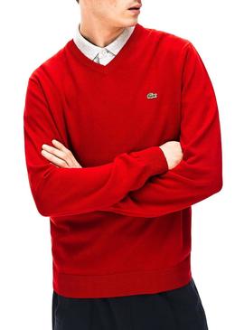 Jersey Lacoste Peak Rojo Hombre