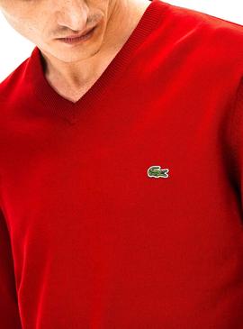 Jersey Lacoste Peak Rojo Hombre