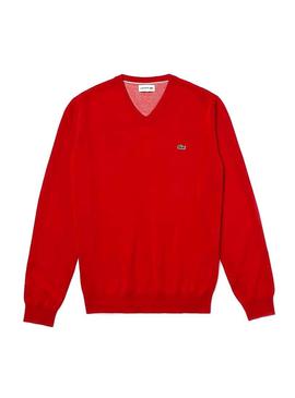 Jersey Lacoste Peak Rojo Hombre