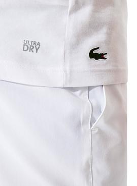 Camiseta Lacoste Multiple Logo Blanco Hombre