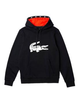 Sudadera Lacoste Big Logo Negro Hombre