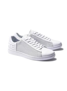 Zapatillas Lacoste Carnaby Evo Perforado Blanco