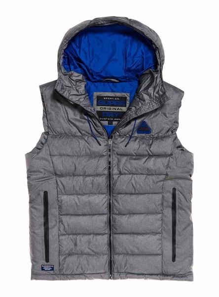 Chaleco Superdry Hombre Chaleco Superdry Jayden Gris Para