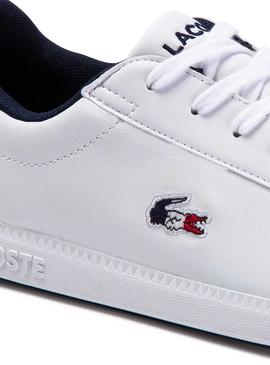 Zapatillas Lacoste Graduate Blanco Hombre