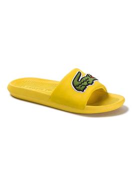 Chanclas Lacoste Maxi Logo Amarillo Hombre