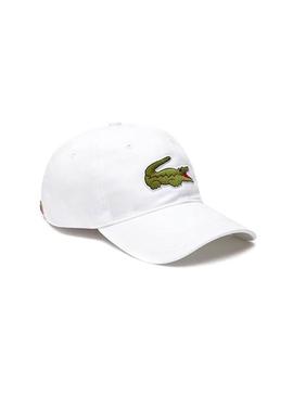 Gorra Lacoste Croco Oversize Blanco Hombre y Mujer
