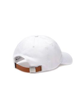 Gorra Lacoste Croco Oversize Blanco Hombre y Mujer