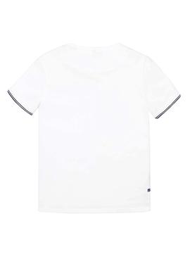 Camiseta Mayoral Bolsillo Blanco para Niño