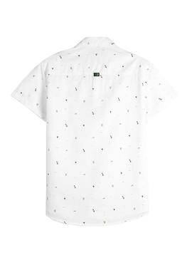 Camisa Mayoral micro estampado Blanco para Niño