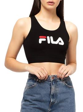 Top Fila Josette Negro Mujer