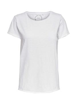 Camiseta Only Brews Blanco Mujer