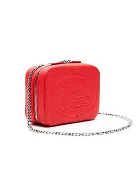 Bolso Lacoste Croco Rojo Mujer