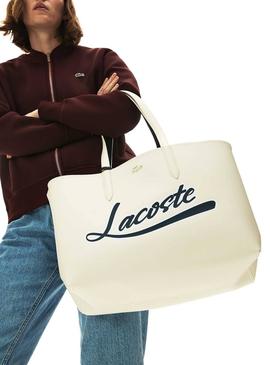 Bolso Lacoste Italic Blanco Mujer