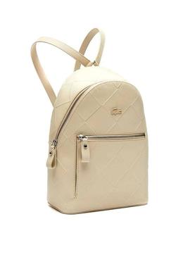 Mochila Lacoste Daily Beige Mujer