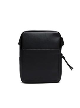 Bolso Lacoste Plano Negro Hombre