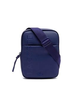 Bolso Lacoste Plano Azul Hombre 