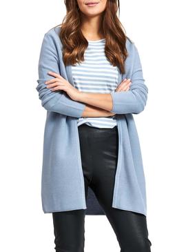 Cardigan Vila Vilalaine Azul Mujer