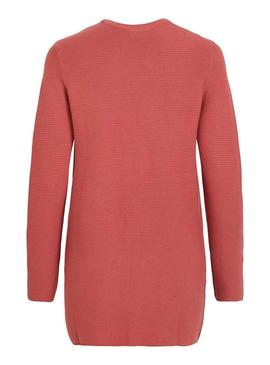 Cardigan Vila Vilalaine Coral para Mujer