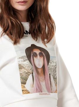 Sudadera Only Ziggy Blanco Para Mujer