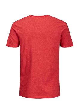 Camiseta Jack and Jones Coeagle Rojo Hombre