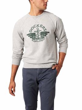 Sudadera Dockers River Rock Gris Para Hombre