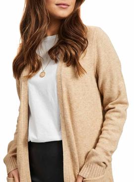 Chaqueta Vila Viril Camel Mujer