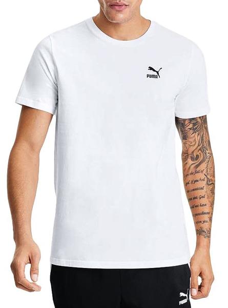 Camiseta Puma Logo Hombre Blanco