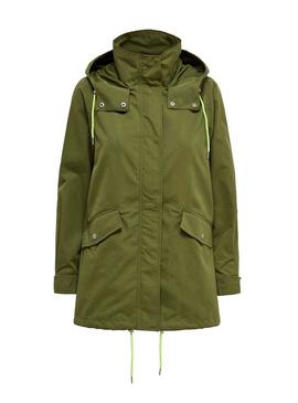 Parka Only Awesome Verde para Mujer