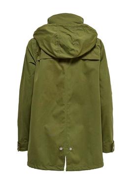 Parka Only Awesome Verde para Mujer